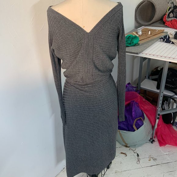 All Saints Dresses & Skirts - All Saints Never Worn. Grey/Silver Sweater Dress Size Small or 2/4